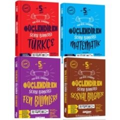 5.Sınıf 4'lü Türkçe Matematik Fen Inkılap Güçlendiren Soru Bankası Seti