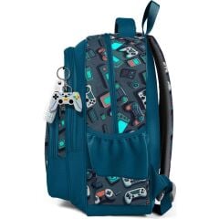 Coral High Kids Nefti Gamer Desenli Üç Bölmeli Okul Sırt Çantası 14423