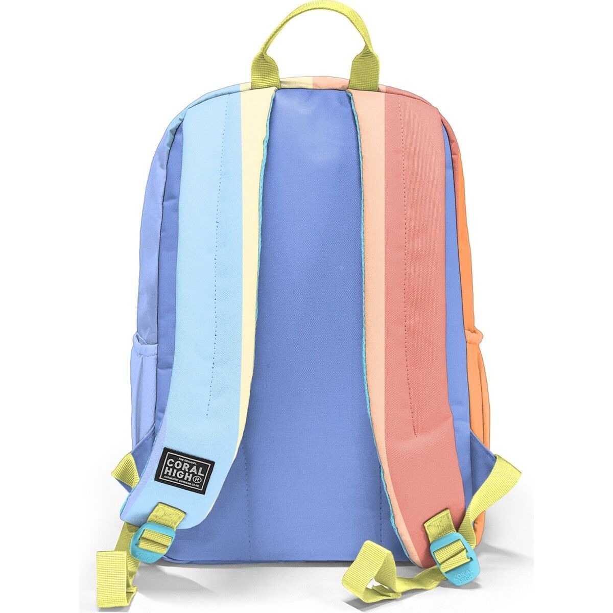 Coral High Renkli Çizgili Dört Bölmeli Okul Sırt Çantası 23680