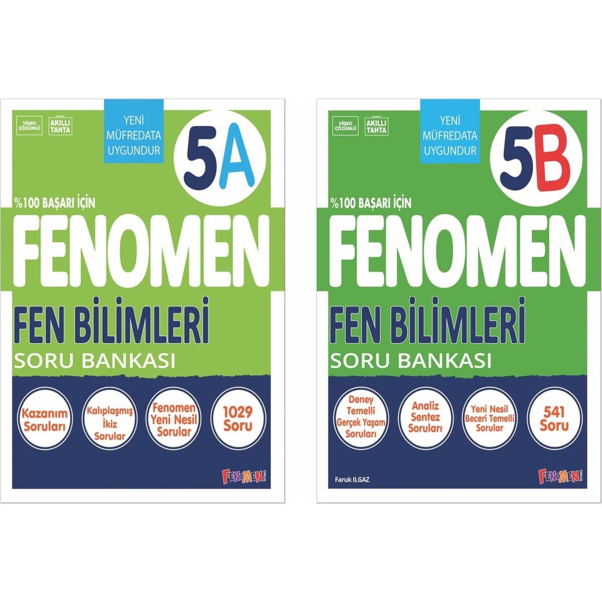 5. Sınıf Fenomen Fen Bilimleri Soru Bankası 5A - Fen Bilimleri Soru Bankası 5B 2'li Set