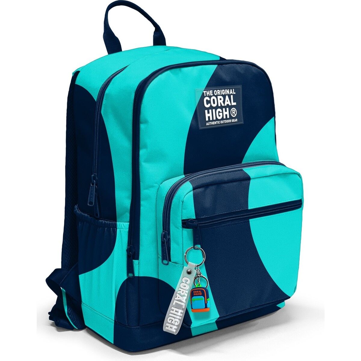 Coral High Lacivert Turkuaz Desenli Okul Sırt Çantası 23686