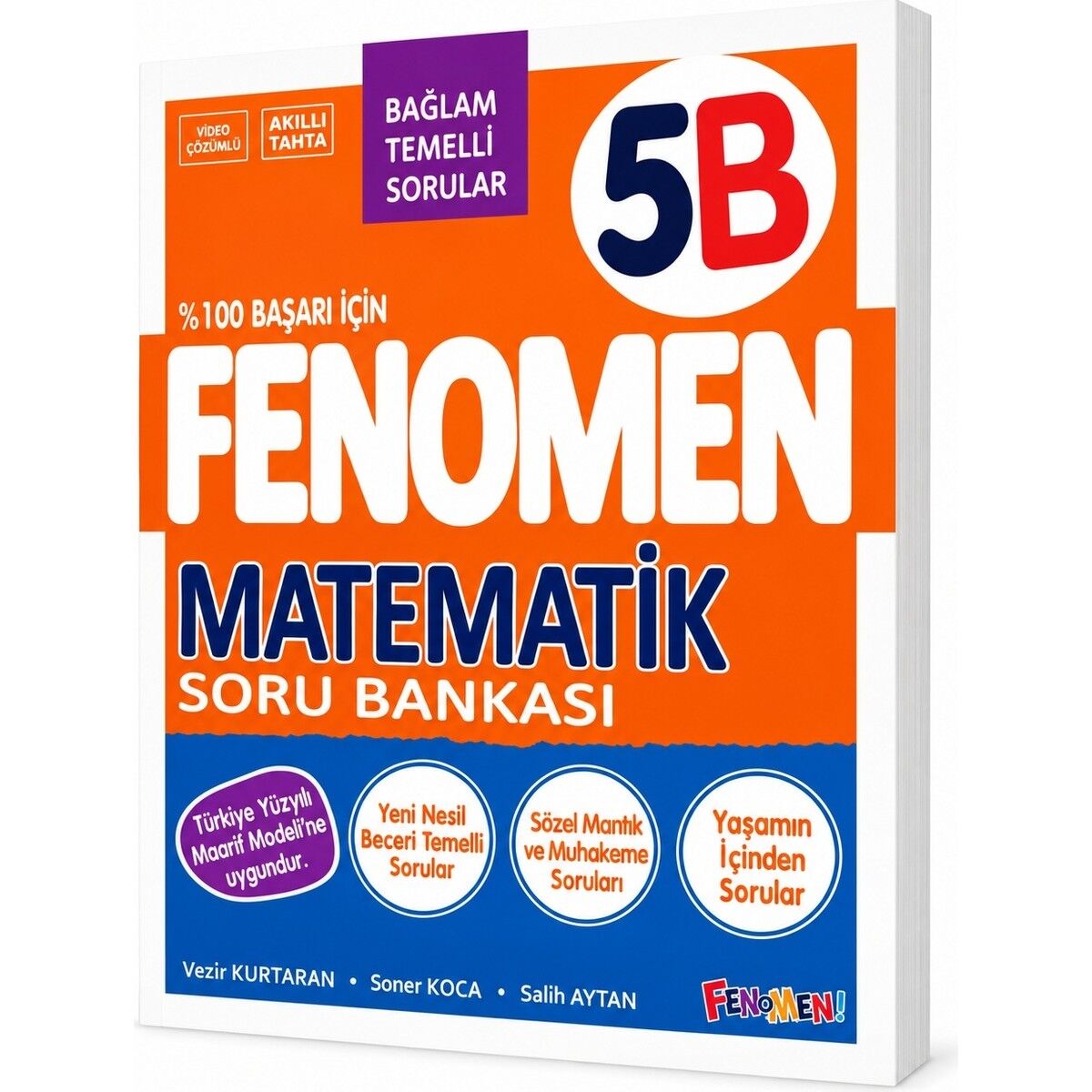 Okul Yayınları 5. Sınıf Matematik B Fenomen Soru Bankası + 5.sınıf Türkçe (B) Soru Bankası 2026