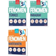 2025 5. Sınıf Matematik - Türkçe - Paragraf A Serisi Soru Seti 3 Kitap
