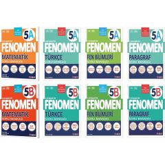 2025 5. Sınıf Matematik - Türkçe - Fen Bilimleri - Paragraf A - B Serisi Soru Bankası 8 Kitap