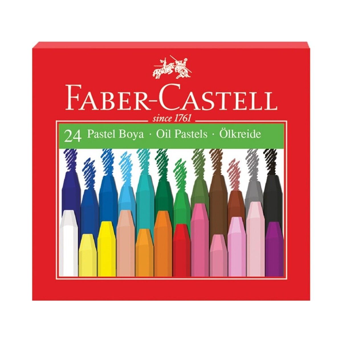 Faber Castell 24 Renk Yağlı Pastel Boya 125324