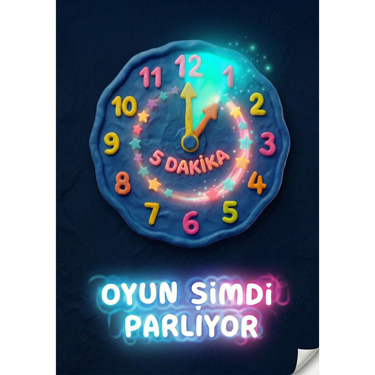 LETS 4 Renk Karanlıkta Parlayan Oyun Hamuru 440 g(IML) YENİ