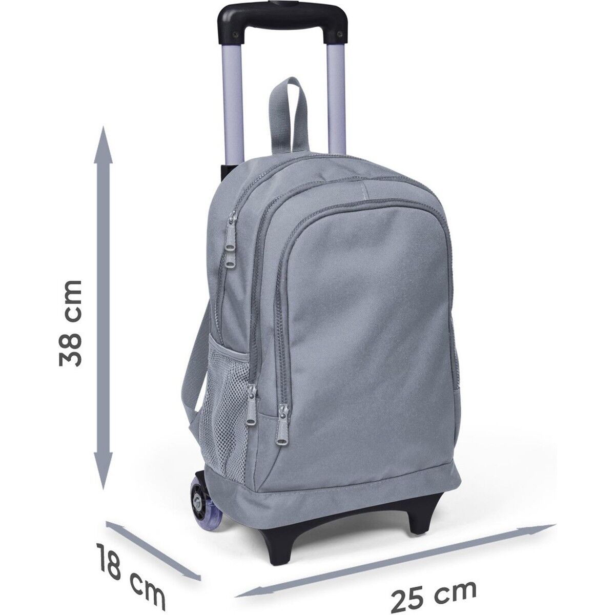 Coral High Kids Pembe Pastel Renkli Üç Bölmeli Çekçekli Okul Sırt Çantası 23959