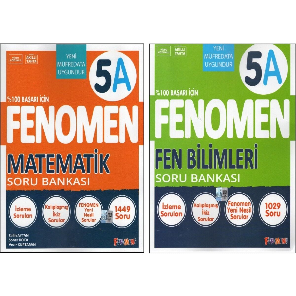 Fenomen 5.sınıf 5A Matematik Soru Bankası+Fenomen 5.sınıf 5A Fen Bilimleri Soru Bankası (2 Kitap)