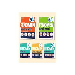 5. Sınıf 5'li Set MatematikA - Fen BilimleriA – TürkçeA - Sosyal Bilgiler - Paragraf A