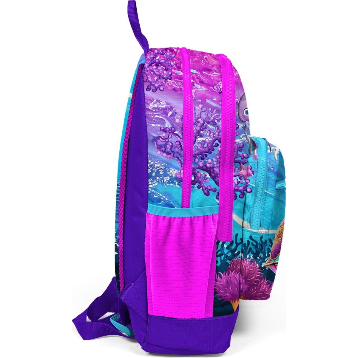 Coral High Kids Pembe Mor Kaplumbağa Desenli Okul Sırt Çantası 23756