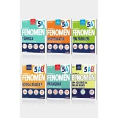 5. Sınıf 6'lı Set MatematikA - Fen BilimleriA - TürkçeA - Sosyal BilgilerA - ParagrafA - Din Kültürü ve Ahlak BilgisiAB