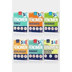 5. Sınıf 6'lı Set MatematikA - Fen BilimleriA - TürkçeA - Sosyal BilgilerA - ParagrafA - Din Kültürü ve Ahlak BilgisiAB