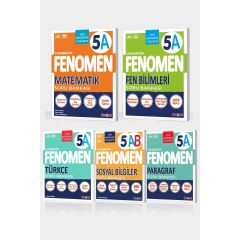 5. Sınıf 5'li Set MatematikA - Fen BilimleriA - TürkçeA - Sosyal Bilgiler – ParagrafA