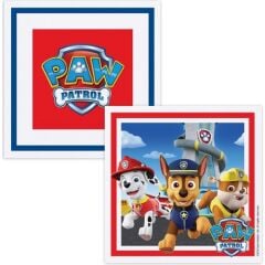 Paw Patrol Refresh Lisanslı Kağıt Peçete 33x33cm (16 Ad)