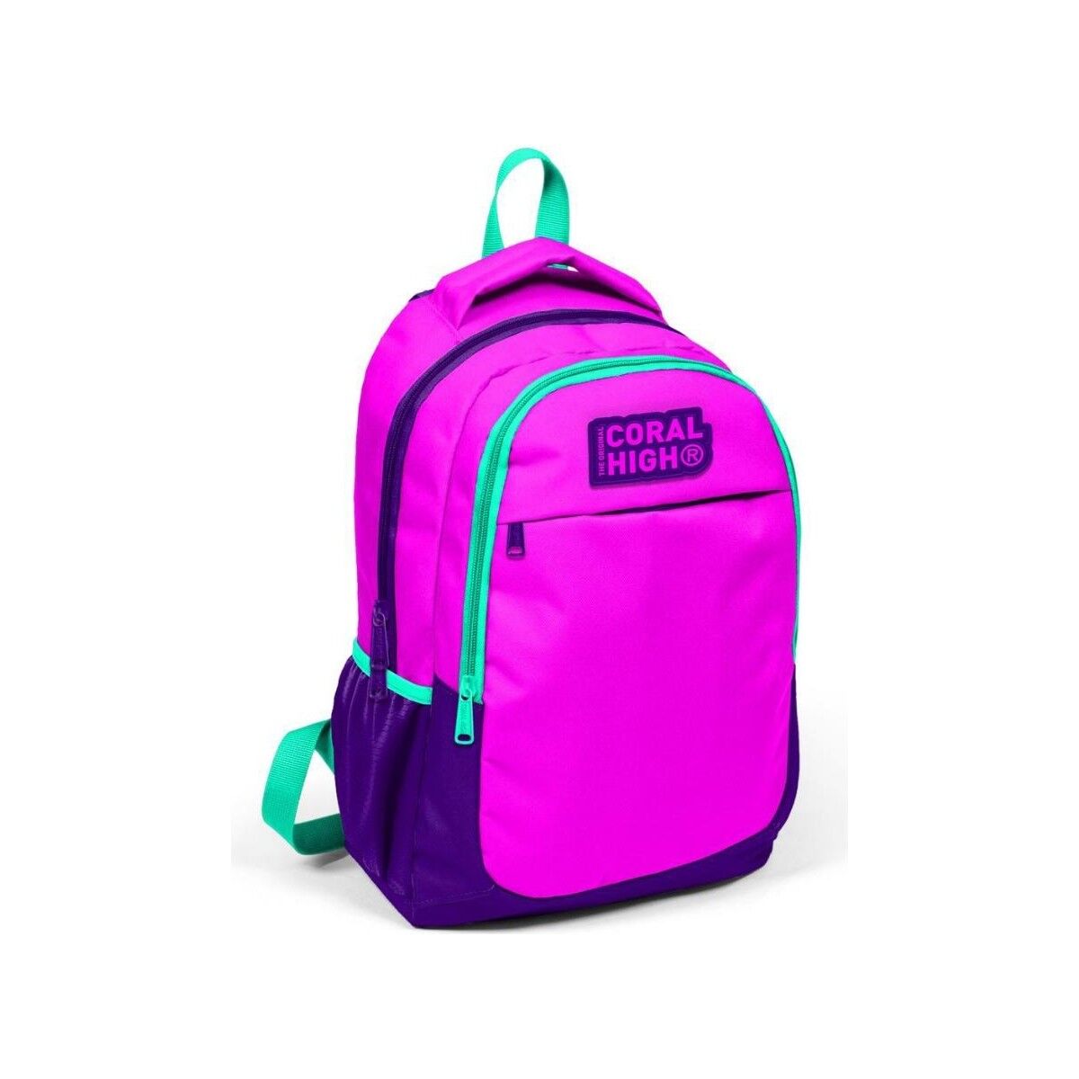 Coral High Kids Mor Pembe Üç Bölmeli Okul Sırt Çantası 14401