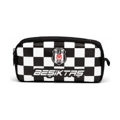 Beşiktaş Lisanslı Çift Bölmeli Dama Desenli Kalemlik 26352