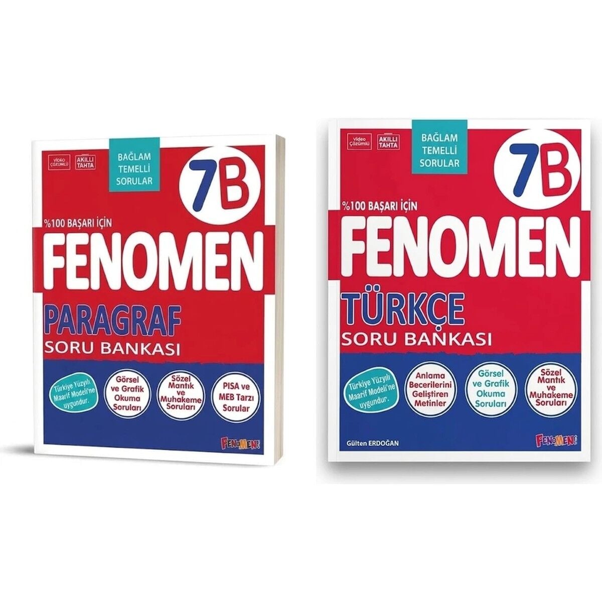 7. Sınıf Fenomen Paragraf Soru Bankası (B) + Fenomen 7.sınıf Türkçe Soru Bankası