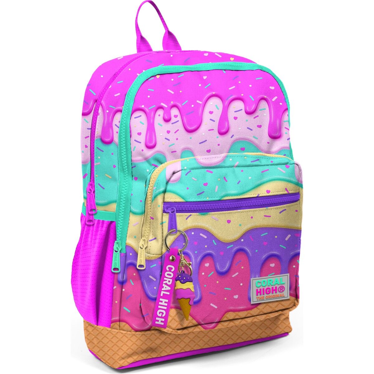 Coral High Mor Mavi Kalp Ilkokul ve Günlük Sırt Çantası 23731