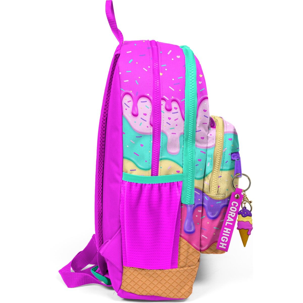 Coral High Mor Mavi Kalp Ilkokul ve Günlük Sırt Çantası 23731