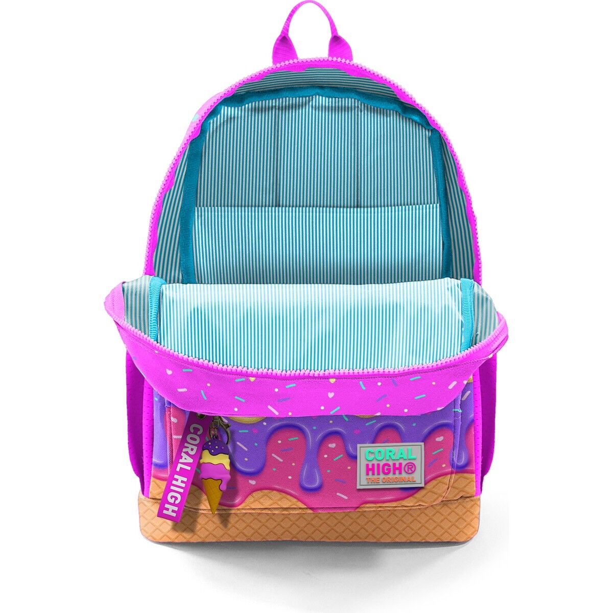 Coral High Mor Mavi Kalp Ilkokul ve Günlük Sırt Çantası 23731