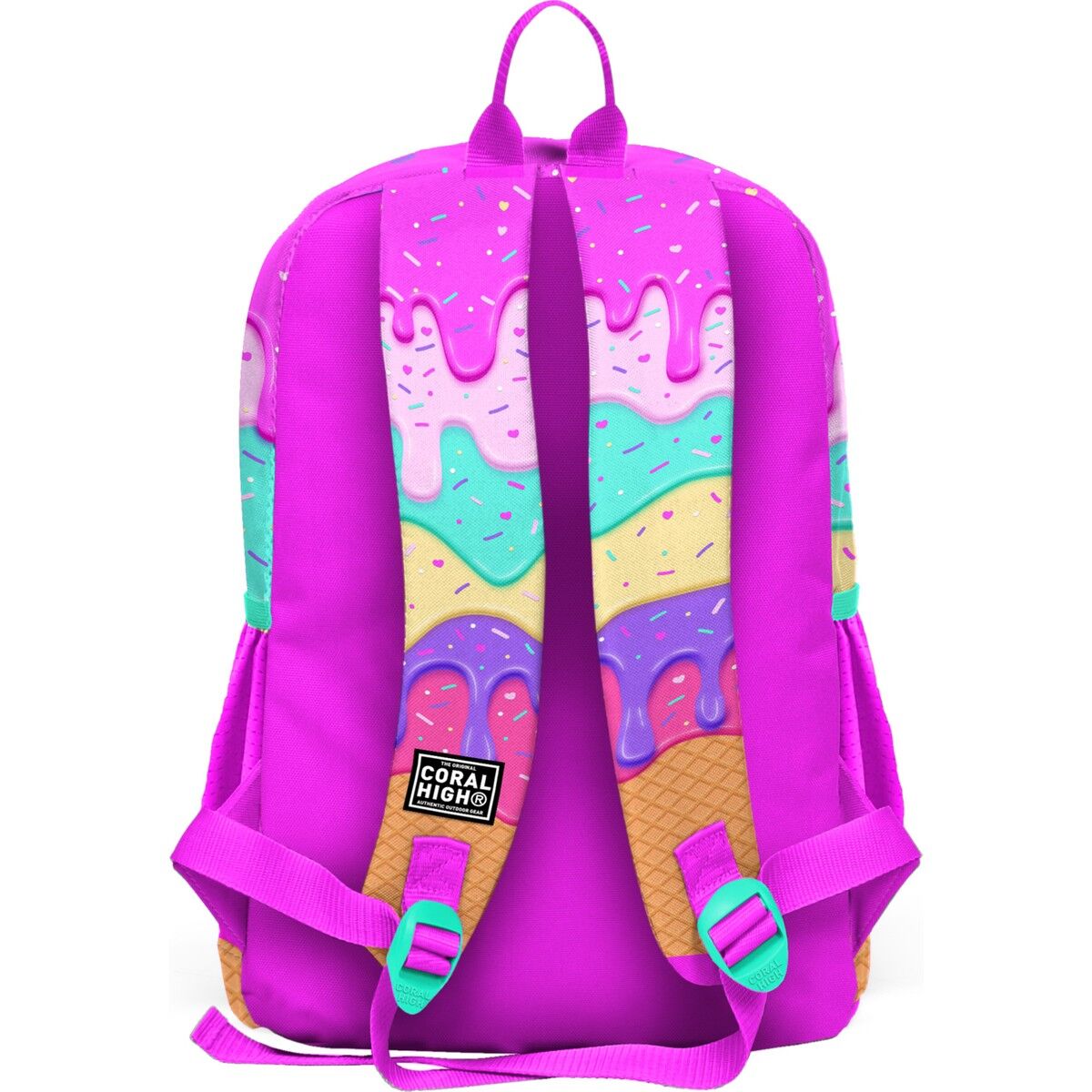 Coral High Mor Mavi Kalp Ilkokul ve Günlük Sırt Çantası 23731