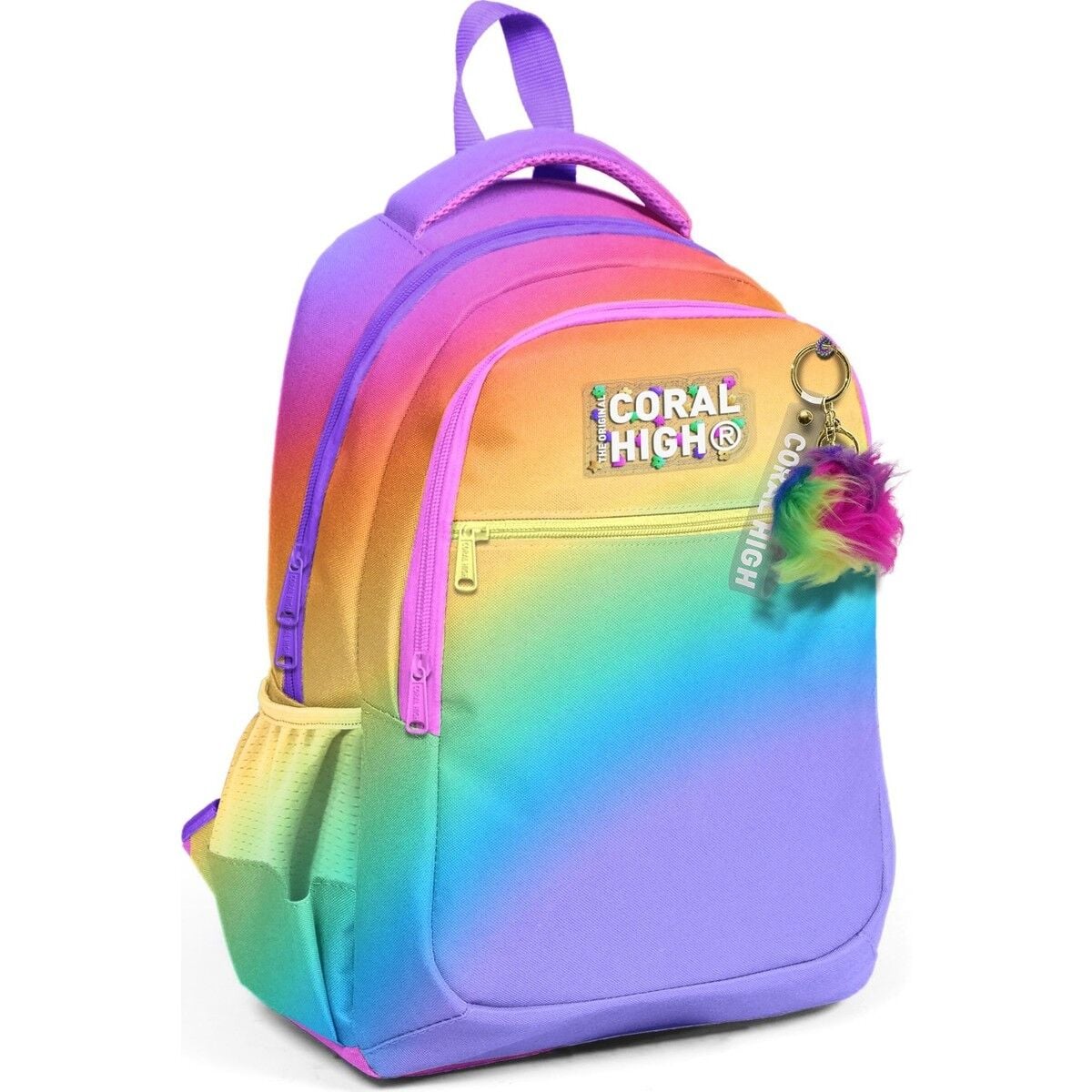 Coral High Kids Renk Geçişli Üç Bölmeli Okul Sırt Çantası 14425