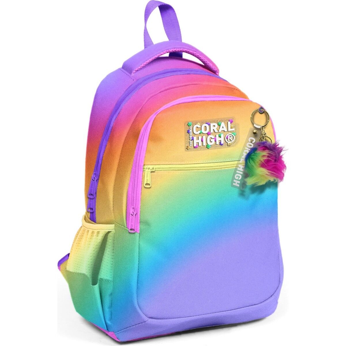 Coral High Kids Renk Geçişli Üç Bölmeli Okul Sırt Çantası 14425