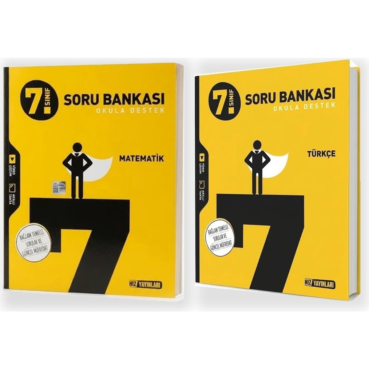 Hız 7. Sınıf Matematik Soru Bankası + Hız 7. Sınıf Türkçe Soru Bankası