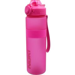 Noki Petg Kilitli Kapak Plastik Matara 1000 ml Pembe