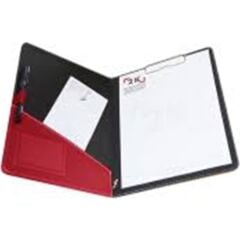 510-6 A5 Suni Deri  Sekreter Blok Kırmızı