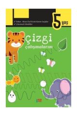 +4 Yaş Çizgi Çalışmalarım Kitabı (Minik Ada)