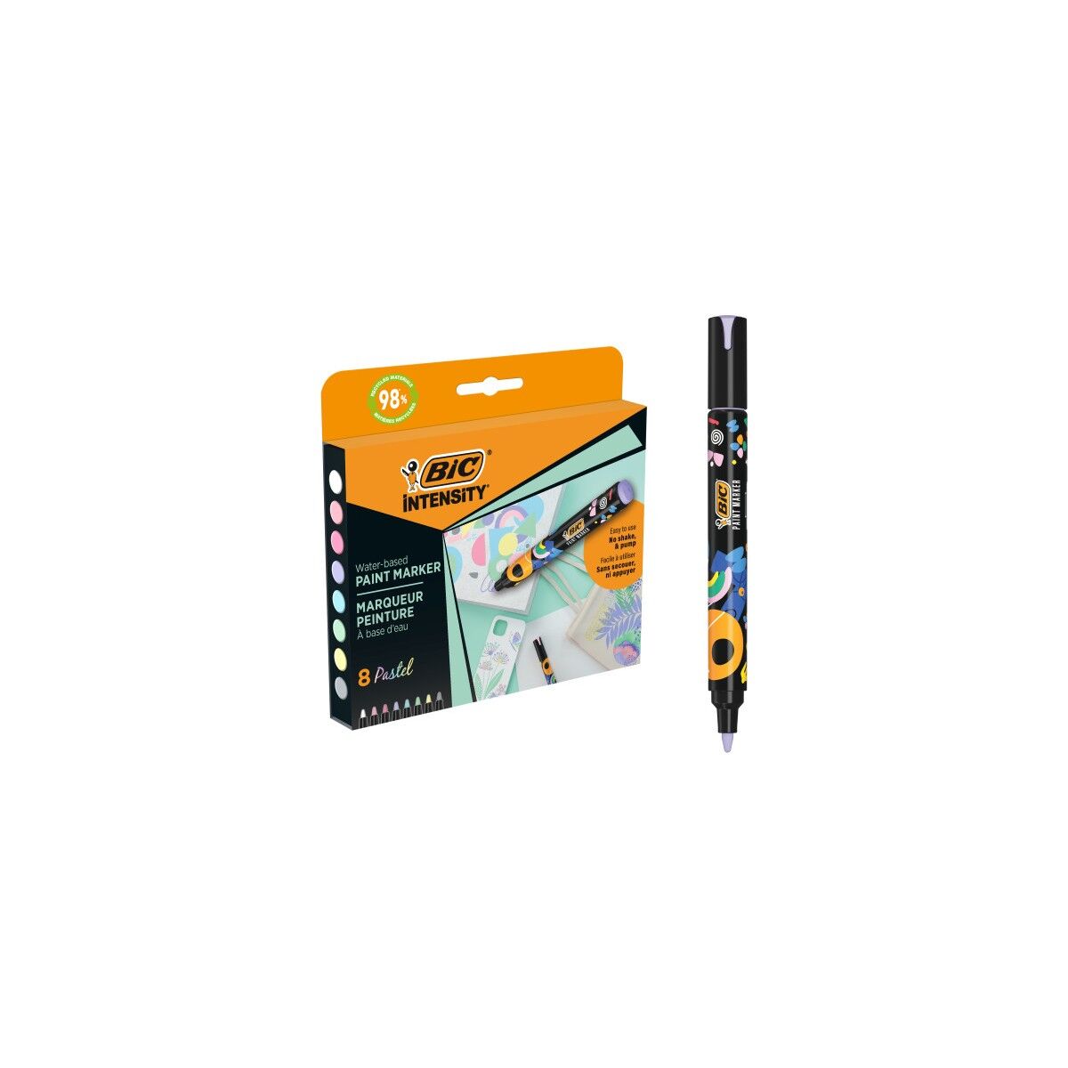 Bic Intensity Paint Marker 8'li Pastel