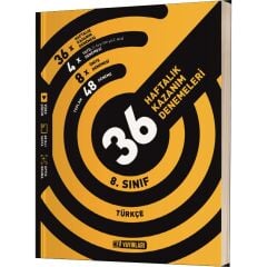 8.Sınıf Türkçe 36 Haftalık Kazanım Denemeleri Hız Yayınları
