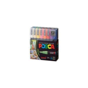 Uni POSCA 0.9-1.3 Su Bazlı Boyama Markörü 16'lı