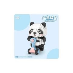 Vagonlıfe Loz 8801 Cute Pet Allıance Panda Scooter 320 Parça Block Oyuncak 14+