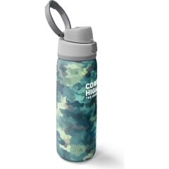Yaygan Coral High Yeşil Kamuflaj Desenli Pipetli ve Direkt Içim Çelik Termos 800 ml 38520