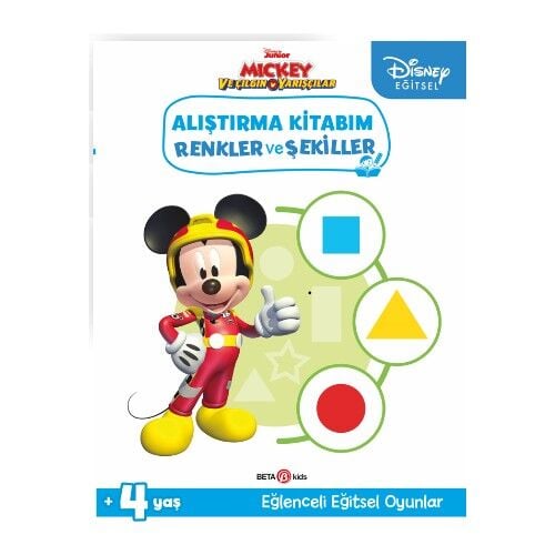 Disney Eğitsel Mickey Ve Çılgın Yarışçılar Alıştırma Kitabım Renkler Ve Şekiller