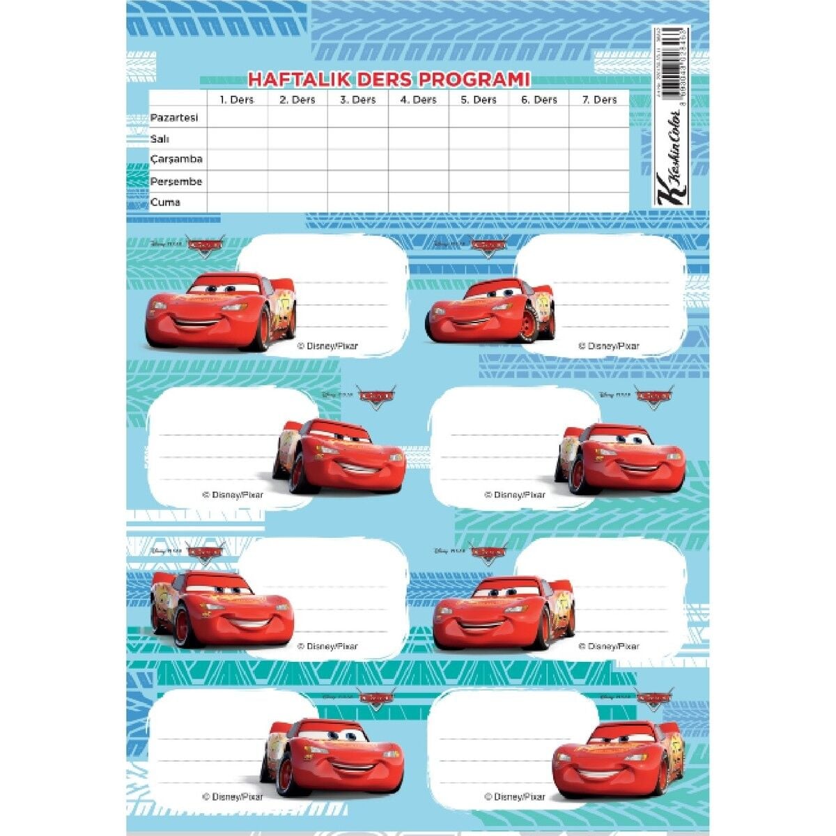 Cars Etiket 3lü