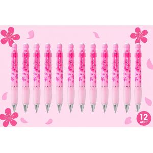 Versatil Kalem Deep 0.7 mm Şeker Pembe Çiçek 12'li Paket
