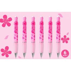 Versatil Kalem Deep 0.7 mm Şeker Pembe Çiçek 6'lı Paket