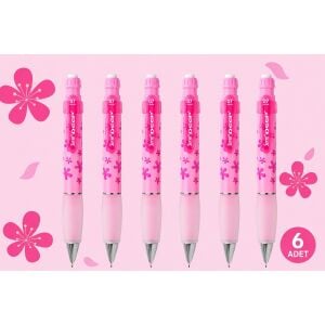 Versatil Kalem Deep 0.7 mm Şeker Pembe Çiçek 6'lı Paket