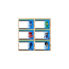 Pj Masks Ders Prog. 3 Lü Etiket