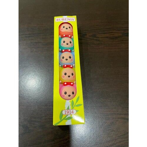 Rubenis Fosforlu Kalem 6 Lı Renk Karakter Figürlü Mini 1914