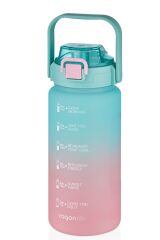 Vagon Matara Policarbon 2000 Ml Pembe Yeşil VGN2214