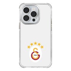 Galatasaray Apple iPhone 14 Pro Uyumlu 5 Yıldız Arma Lisanslı Telefon Kılıfı